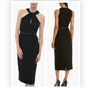 Max Mara Luna Grecian Neck Cady Dress Size 6 NWT $995